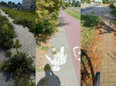 Chodniki i drogi rowerowe zarastają w Lublinie. „W niektórych miejscach zniknęło po pół chodnika”