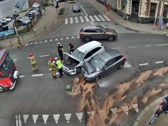 Stłuczka w centrum Katowic. Tworzą się korki