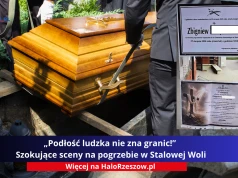 „Podłość ludzka nie zna granic!” Szokujące sceny na pogrzebie w Stalowej Woli