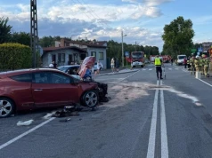 Poważny wypadek w Starym Broniszewie. Pięć osób trafiło do szpitala, lądował LPR