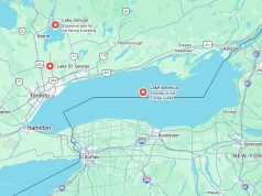 „Lake America” na mapach Google