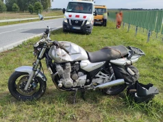 Wypadek motocyklisty na S7. Policja apeluje o ostrożność