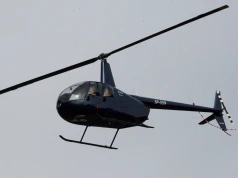 Zerwał linię energetyczną i odleciał. Policja poszukuje pilota śmigłowca