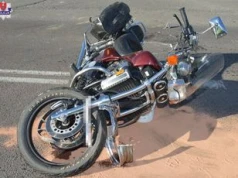 Zawada: Kierowca Seata nie zobaczył motocyklisty i zajechał mu drogę. Doszło do wypadku