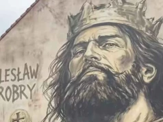 "AI gniot" pojawił się w Gnieźnie. Kontrowersyjny mural rozpala Polaków