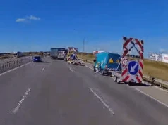10 metrów zamiast strefy bezpieczeństwa. Tak zabezpieczono prace na A1