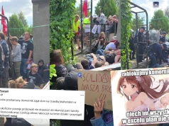 Poznań: sąsiedzi i aktywiści próbowali zablokować eksmisję kobiety i jej 15-letniego syna