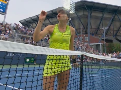 Linette od razu ruszyła do sędziego. Dramatyczny koniec dwudniowego meczu w US Open