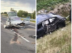 Pijany kierowca na S19. Zderzył się z Renaultem i wypadł z drogi