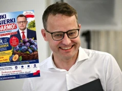 Romanowski wciąż ukrywa się nie wiadomo gdzie, ale rozda tonę śliwek w Biłgoraju