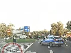 „Co pani za bajki opowiada?” Sprzeczka kierowcy z policjantką po awaryjnym hamowaniu