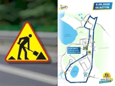 Utrudnienia w rejonie al. Warszawskiej. Niedzielny bieg i poniedziałkowy remont zmienią ruch w Olsztynie