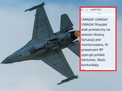 Alert RCB: rosyjski atak powietrzny na Ukrainę. Polskie lotnictwo operuje w przestrzeni RP