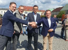 Mateusz Morawiecki w Sieradzu. Zapowiada 500 zł rocznie na każdego mieszkańca gminy