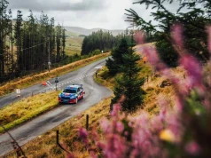 Podium Marczyka i Gospodarczyka po sobocie na Rajdzie Ceredigion