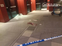 Dramat w Akademiku na Mokotowie. 20-latek wszedł na szklany daszek, który się pod nim zarwał. Mężczyzna jest w ciężkim stanie