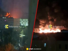 Rosyjski atak na Zaporoże i Mariupol. Nad miastami unosił się gęsty dym