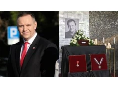 Pogrzeb Jana Frycza. TYM gestem Karol Nawrocki pożegnał artystę