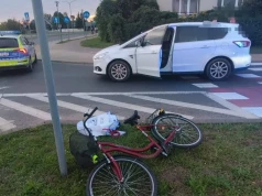 Z ostatniej chwili! Kolejny wypadek w Ciechanowie. Auto uderzyło w rowerzystkę