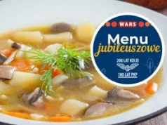 Kultowa zupa z lat 60. wraca do pociągów. WARS ujawnia jubileuszowe menu