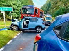 Groźny wypadek na DW178! W jednym z aut kobieta w zaawansowanej ciąży