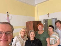 Poczobut odwiedził siedzibę Związku Polaków Białorusi w Grodnie