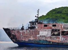 Pięć osób zginęło w pożarze promu na Filipinach. Dziesiątki zaginionych