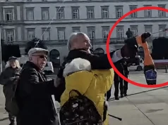 Szokujące sceny po miesięcznicy, Macierewicz szarpał się z seniorką! „Policja! Policja!”