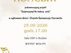 25 września w Rudzie koncert podsumowujący projekt Biblioteki Miejskiej „Zaśpiewajmy! Na ludową nutę!”