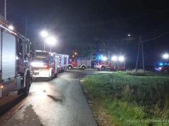 Pożar budynku mieszkalnego w Wysocku Wielkim