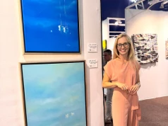 Szczeciński błękit w sercu Monako. Agnieszka Czyżyk prezentuje swoje obrazy na prestiżowym salonie sztuki art3f