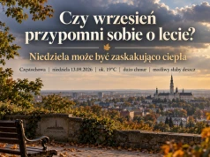 Czy wrzesień przypomni sobie o lecie? Niedziela w Częstochowie może być zaskakująco ciepła