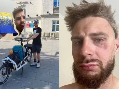 Rowerzysta został pobity podczas wyprawy charytatywnej, bo jego czapka Górnego Śląska wyglądała zbyt ukraińsko