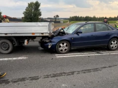 Czarna seria na wylotówkach z Łomży. Szpital, rozbite auta i paraliż przed węzłem