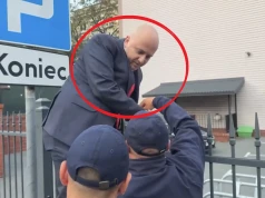 Co ona wyprawia?! Sceny pod gmachem Akademii, Matecki wisiał na płocie! „Nie dotykaj mnie”