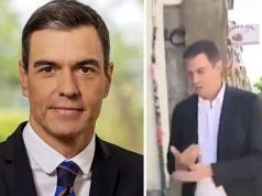 O tym WIDEO Sanchez wolałby zapomnieć. Przywitał czarnoskórą rodzinę, a chwilę później... wytarł ręce