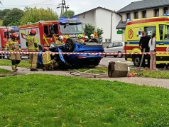 Z ostatniej chwili! Wypadek drogowy w Glinojecku. Trwają działania służb