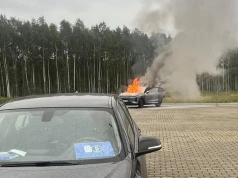 Płonął samochód z dzieckiem w środku! Dramatyczna akcja na S19