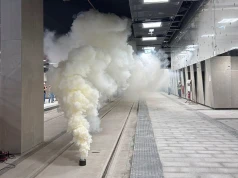 Strażacy zakończyli odbiór tunelu tramwajowego do Mistrzejowic