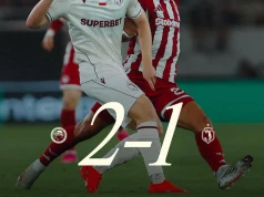 Liga Europy 2026/27. Jagiellonia Białystok z przegraną. Olympiacos z trzema punktami