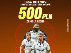 500 zł bonusu za gola Lecha! Gigaoferta na mecz z Crystal Palace