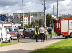 Piła: Zderzenie dwóch samochodów na Rondzie Solidarności