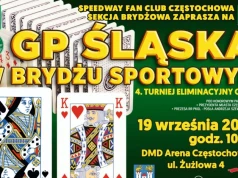 Brydż sportowy wraca do Częstochowy. Turniej w ramach Grand Prix Śląska już 19 września