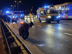 Zderzenie trzech motocykli w Alejach Jerozolimskich. Jedna osoba w szpitalu