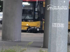 Motocyklista zderzył się z tramwajem na rondzie Starzyńskiego