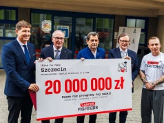 20 milionów złotych na przebudowę „Św. Mikołaja”. Cancer Fighters przekazało symboliczny czek