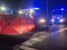 Tragedia na drodze krajowej nr 25 niedaleko Ślesina. Zginął 47-letni pieszy
