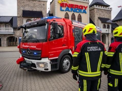 Energylandia wzmacnia ochronę przeciwpożarową. Do parku trafił wóz strażacki