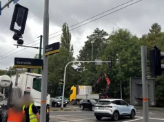 Kierowca ciężarówki zerwał 500 metrów trakcji na ul. Kościuszki. Tramwaje nie kursują