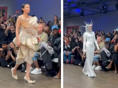 Co ona na siebie włożyła?! Horodyńska w szalonych kreacjach „podbija” londyński Fashion Week